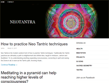 Tablet Screenshot of neotantra.org
